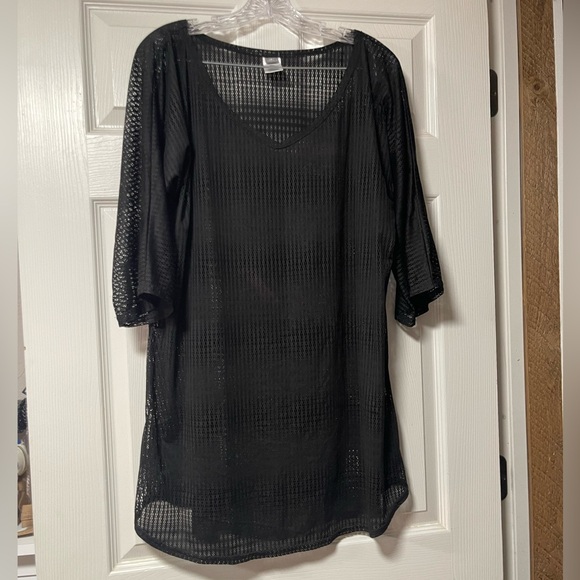 O’NEILL Black Mesh Bathing Suit Cover Up Size XL - Picture 2 of 6